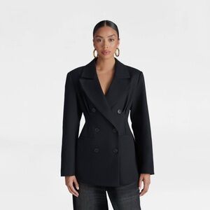 KBB by KAHLANA Women's 'The Corset Blazer' - Black L